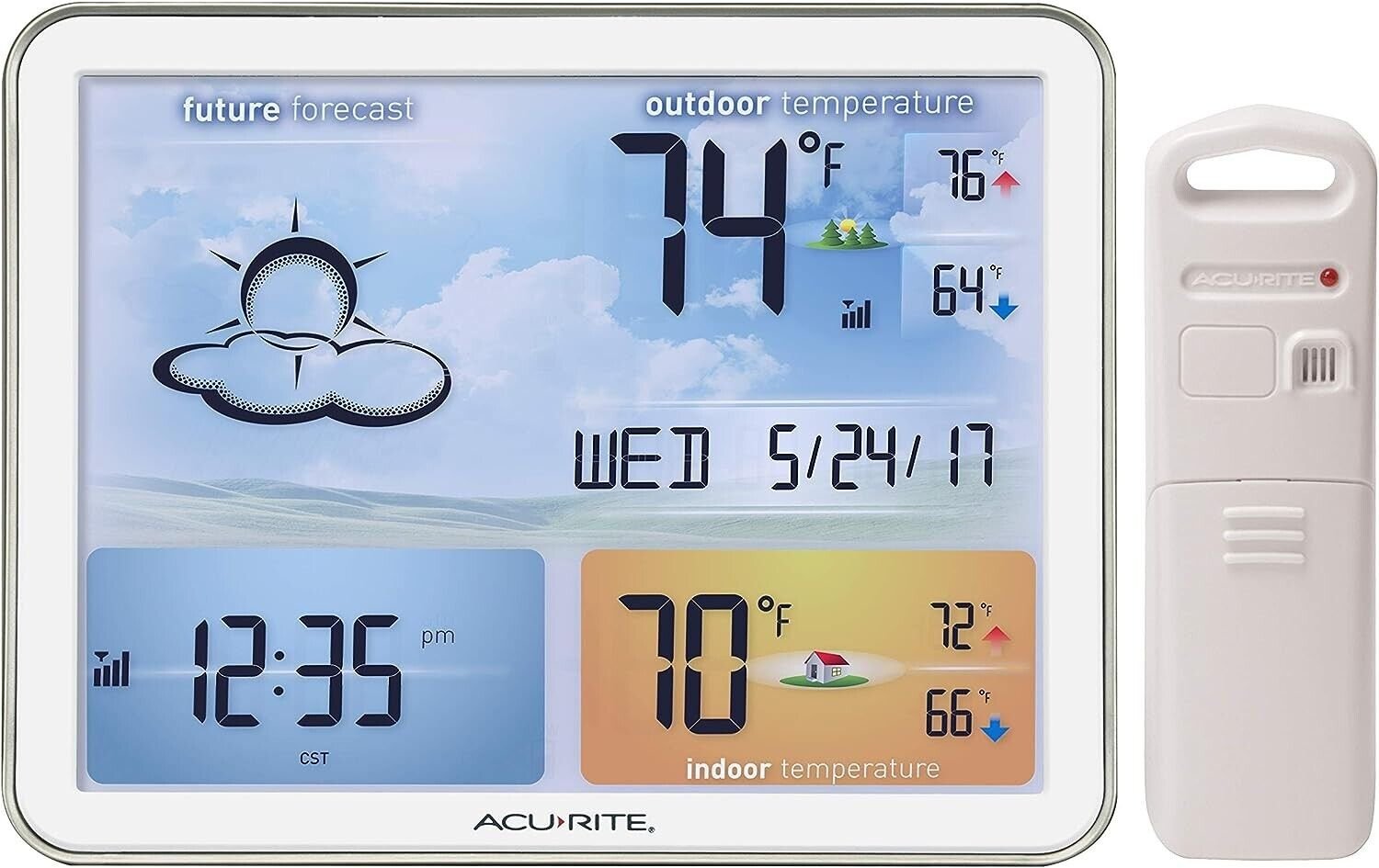 AcuRite Digital Weather Station with Jumbo Color Display and Atomic Clock
