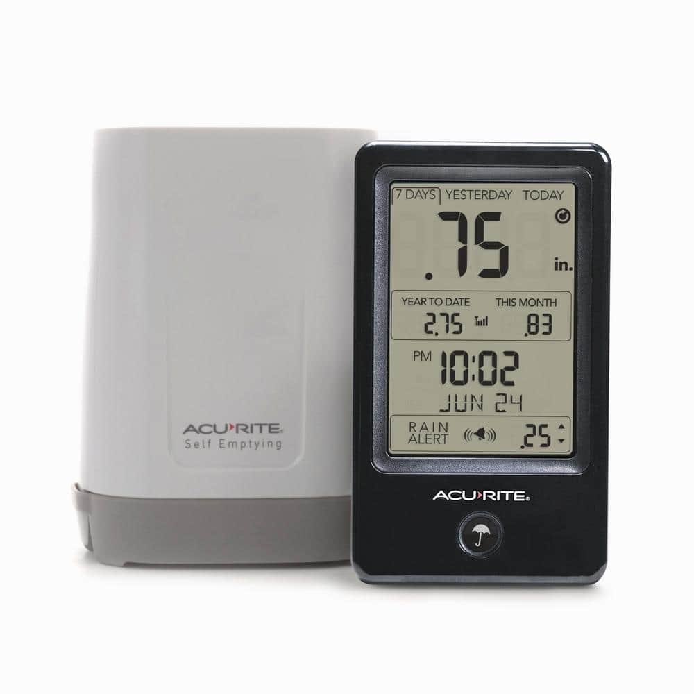 AcuRite Wireless Rain Gauge with Indoor Digital Display