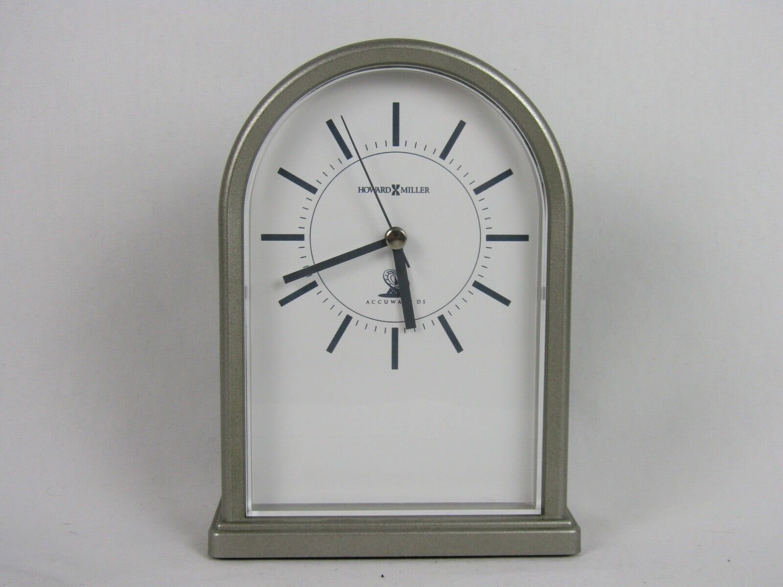 Howard Miller Accuwave DS Arch Atomic Desk Clock-Model 645-450-Radio Control-EUC