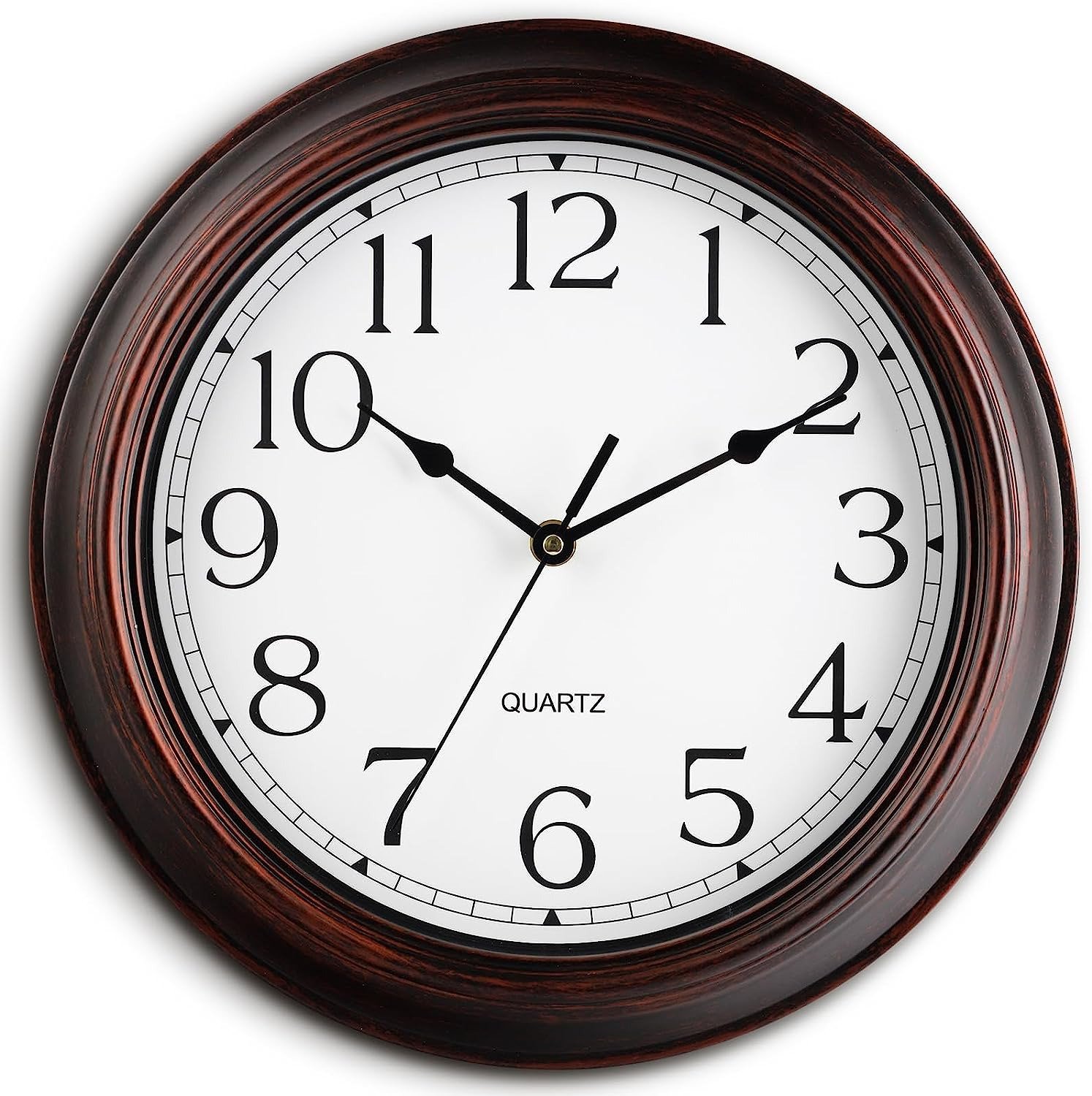 14 Inch Wall Clocks Battery Operated Silent Non-Ticking Wall Clock Vintage Retro