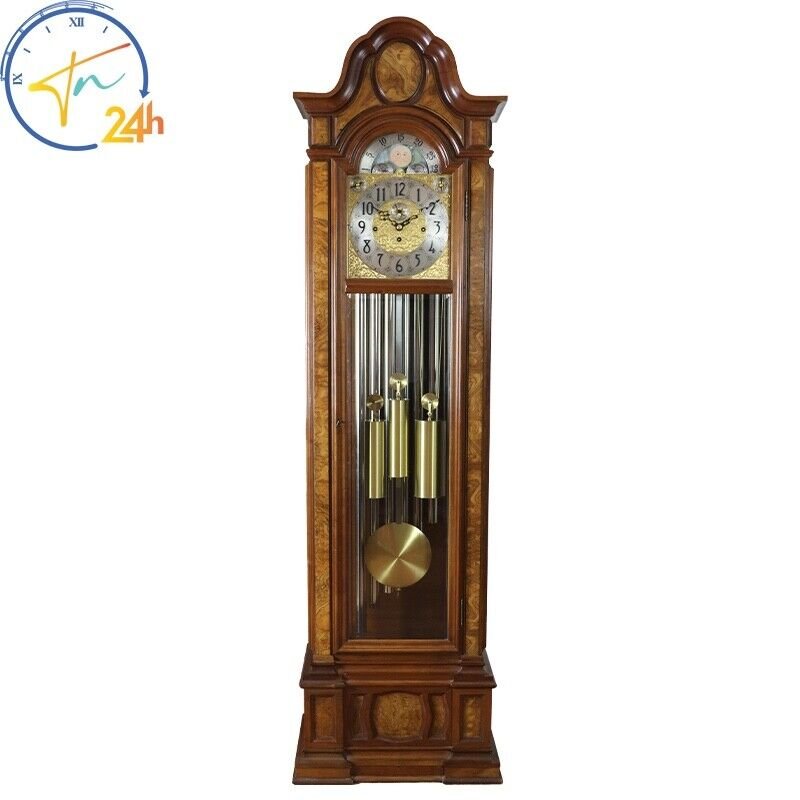 1970s Herschede Sheffield 9 Tubes Grandfather Clock Model 230