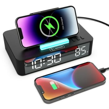 Alarm clock,Function Ios Android Clock With Snooze Led Mirror Alarm With Snooze Mode Alarm Clock Display 10w Function Mode Erature Display Buzhi Led Alarm Dsfen Adben