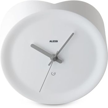 Alessi Aleesi GIA21 W Ora Out Edge Mounted Clock, White