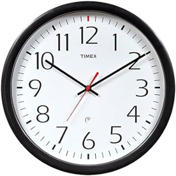 Chaney Instruments Timex 46004T Set and Forget Wall Clock, 14-Inch