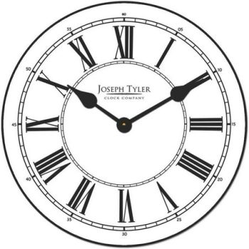 Classy White Wall Clock | Beautiful Color, Silent Mechanism, Made in USA