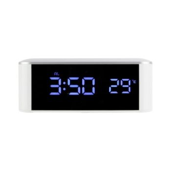 Digital Alarm Clock Precise 12/24 Hour Temperature Display Large Screen Smart LED Clock Bedside Digital Alarm Clock for Home