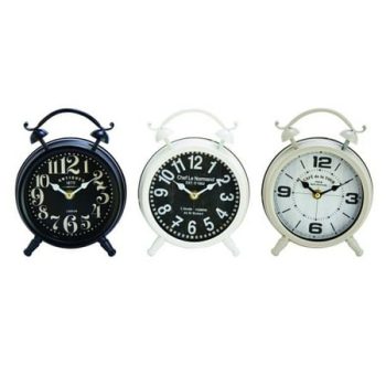 Outstanding Metal Table Clock 3 Assorted