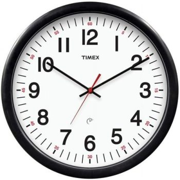 Timex 46007T Set and Forget Clock with 5-Year Battery Life, 14-Inch