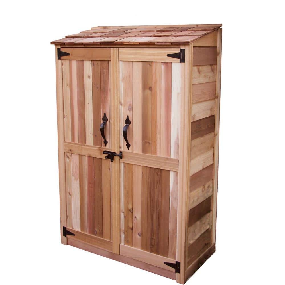 4 ft. W x 2 ft. D Wood Garden Storage Shed (8...