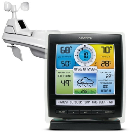 AcuRite Iris® (5-in-1) Wireless Weather Station for Temperature, Humidity, Wind, and Rainfall