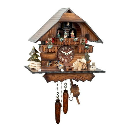 Alexander Taron 13 Engstler Battery-Operated Full Size Cuckoo Wall Clock