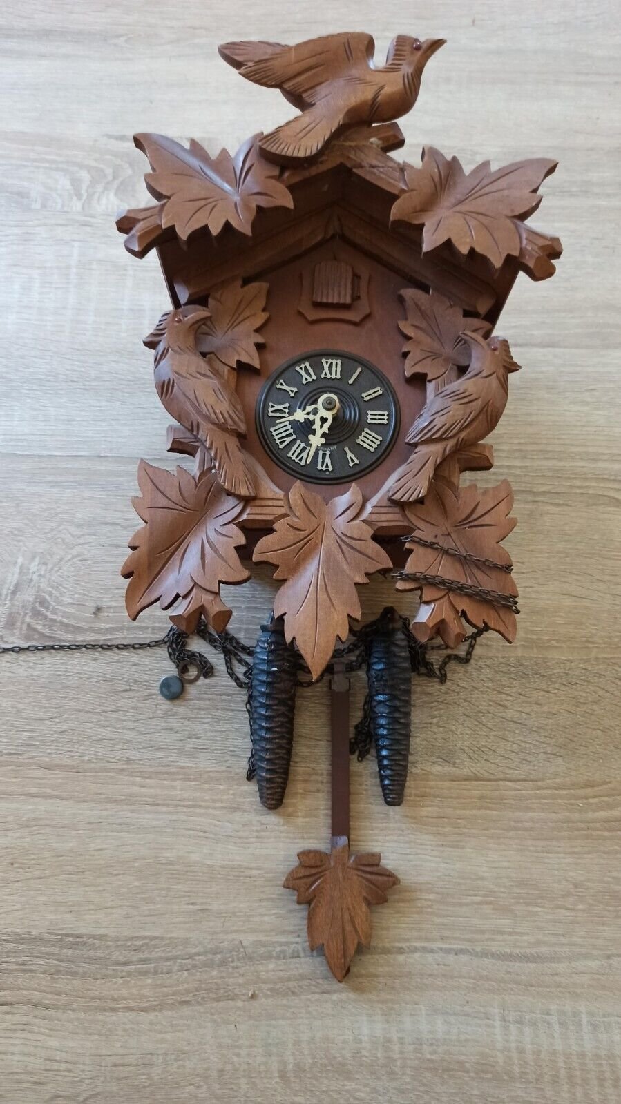 Antique Germany REGULA Black Forest Strike Cuckoo Clock