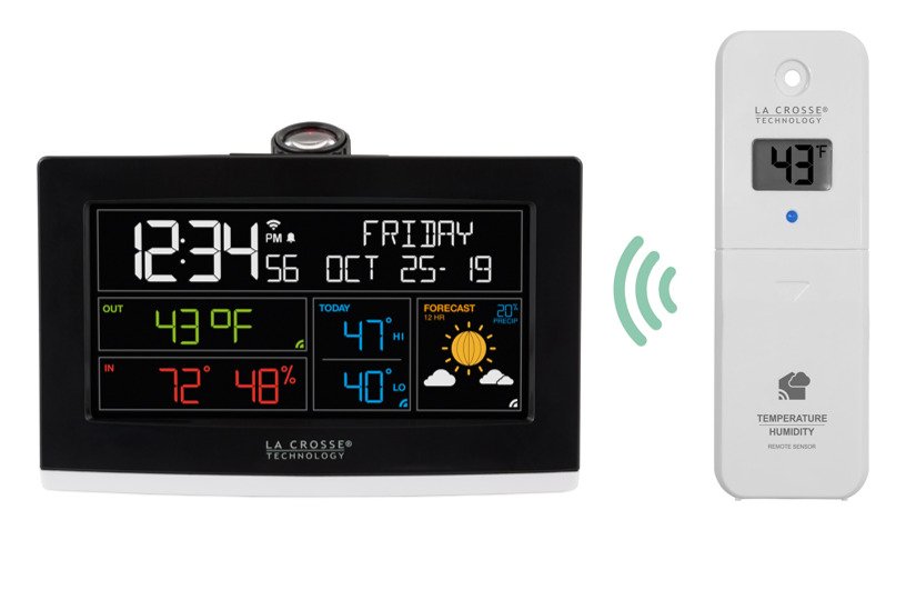 C82929V2 La Crosse Technology Projection Alarm Clock with LTV-TH2 - Open Box
