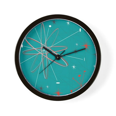 CafePress - Atomic Mid Century - Unique Decorative 10 Wall Clock