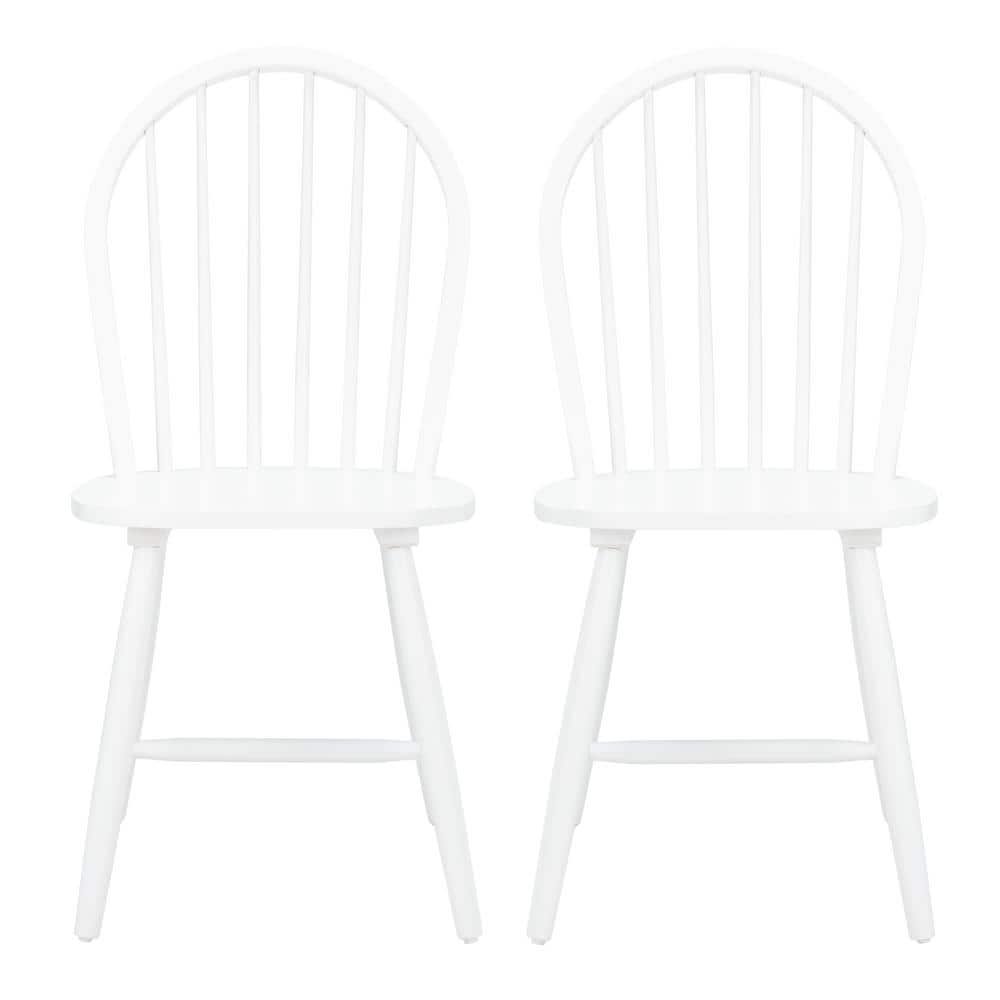 Camden White Spindle Back Wood Dining Chair (Set of 2)