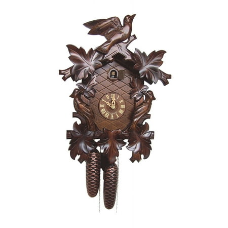 Cuckoo Clock 7 leaves, 3 birds