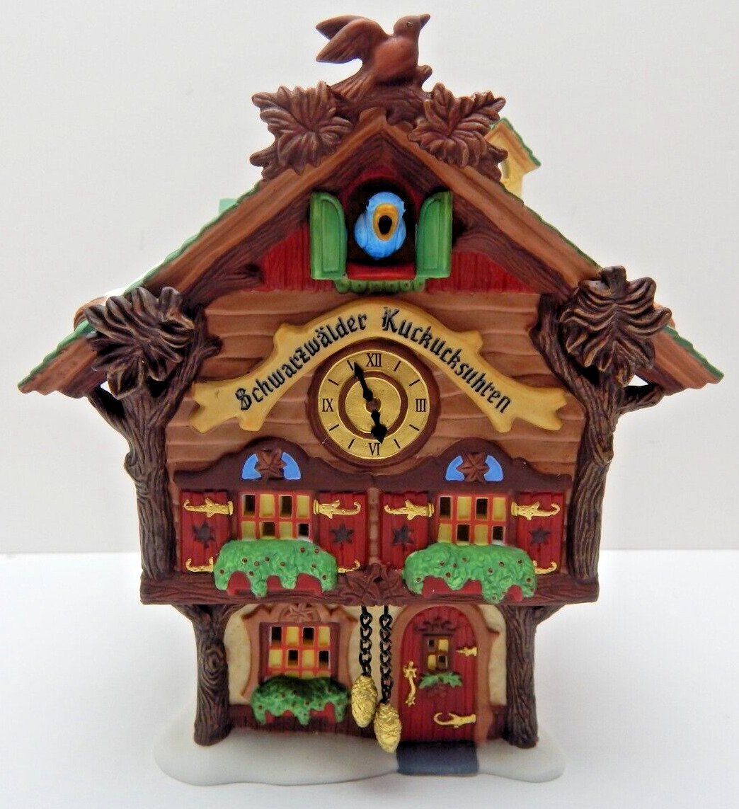 Dept 56 Alpine Village Schwarzwalder Kuckucksuhren Black Forest Cuckoo Clocks