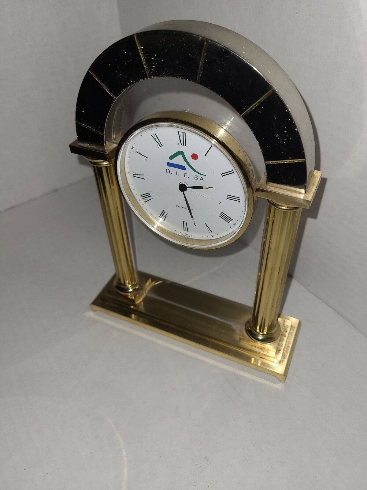Die D I E D.I.e. SA Brass Clock Table Top Mantle