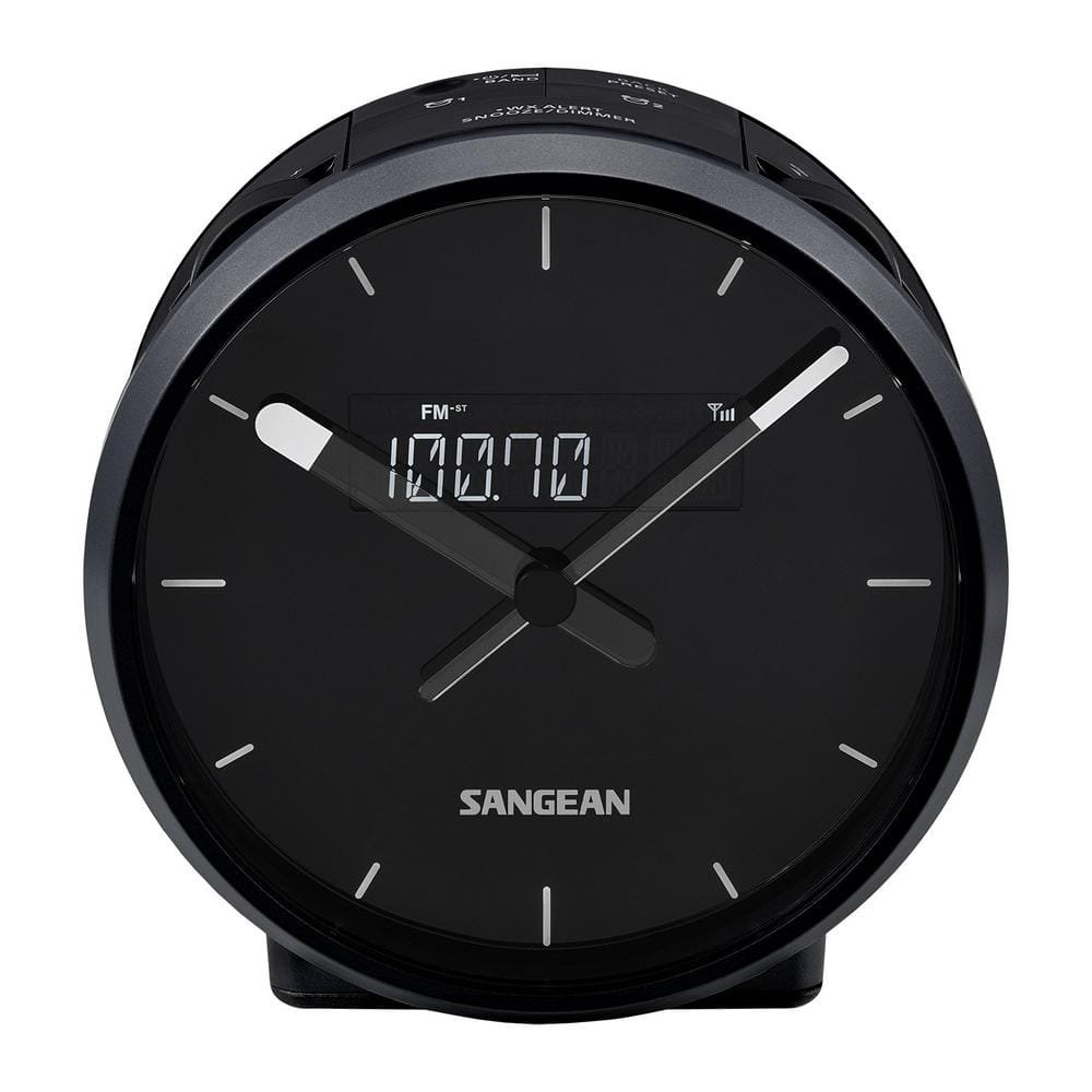 FM-RBDS/AM Weather Alert/Aux-in Digital Tuning Clock Radio in Black