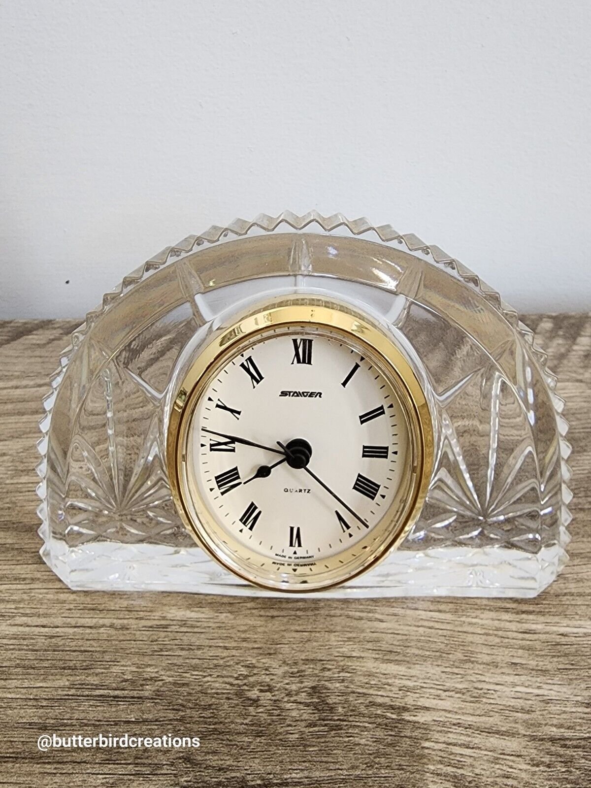 Genuine STAIGER Crystal Mantle Clock Made in Germany