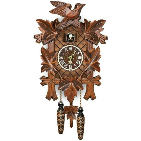 German Black Forest Cuckoo Clock Retro Nordic Style Wooden Cuckoo Wall Clock - CL303