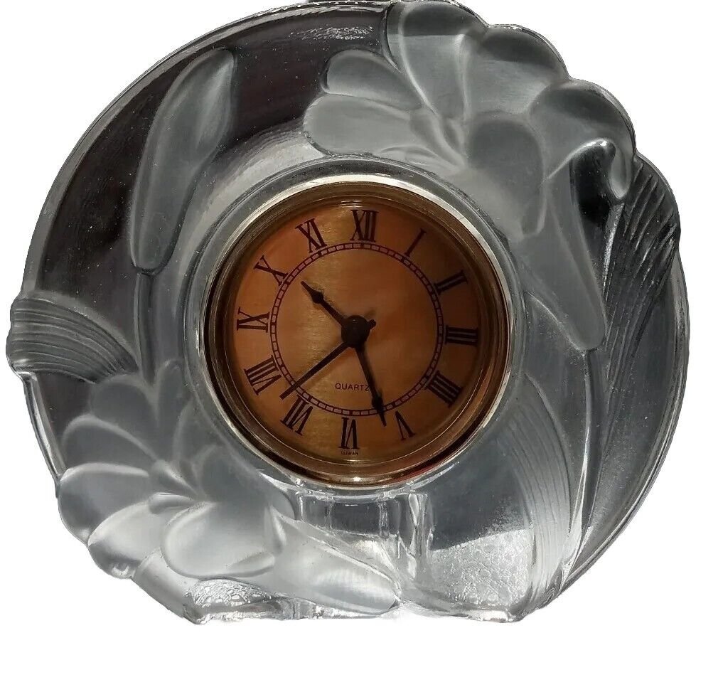 JAPAN CRYSTAL CLEAR STUDIOS DESK/MANTLE QUARTZ CLOCK