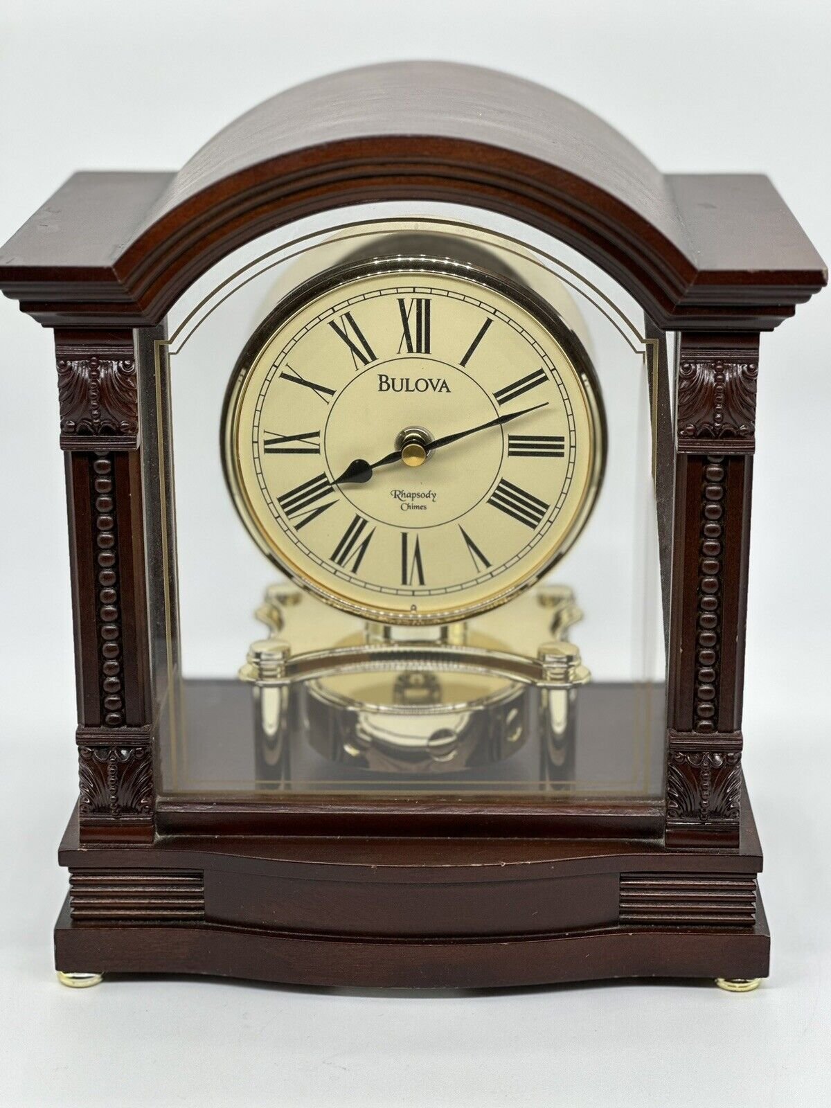 Kensington Triple Chime Mantel/table Clock Bulova)