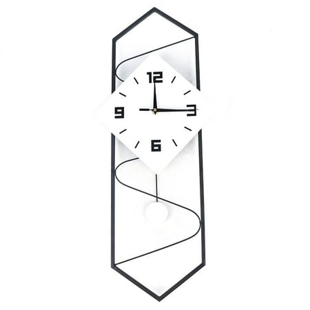 Metal Silent Huge Swing Wall Clock Modern Office/Home Pendulum Clock Decoration