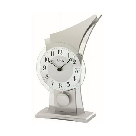 Modern clock with quartz movement from AMS AM T1138