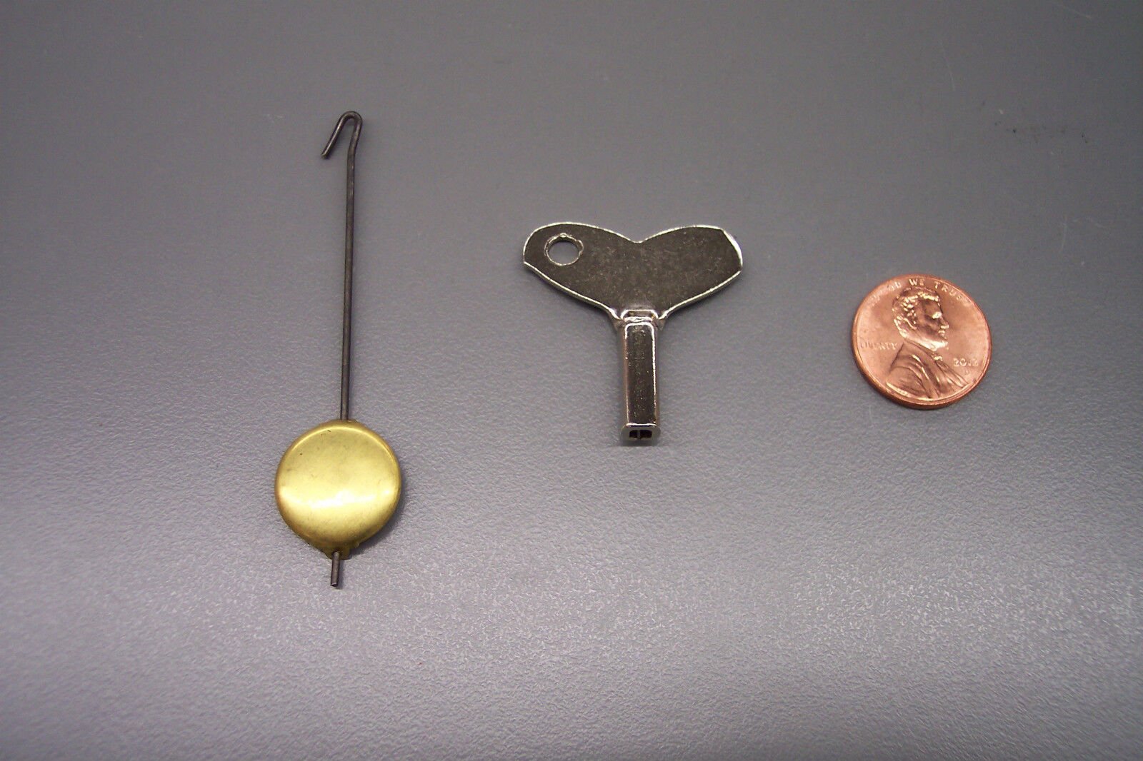NEW PENDULUM & KEY for Novelty Clocks, Hummel, Black Forest Cuckoo Zappler parts