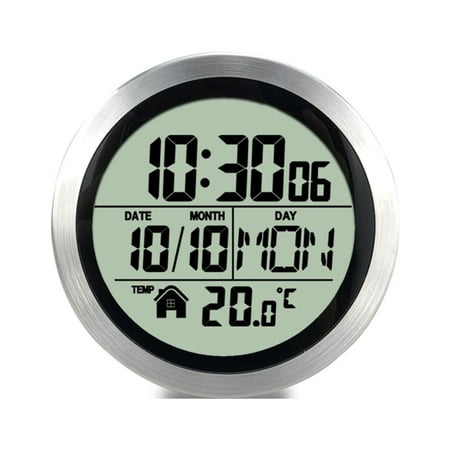 Pristin Wall clock,Clock Waterproof Clock No Suction Cup Clock Kitchen Clock Kitchen Clock LCD Wall Clock No LCD Display Waterproof Display C Temperature LAOSHE WENZI QISUO Waterproof C Kitchen