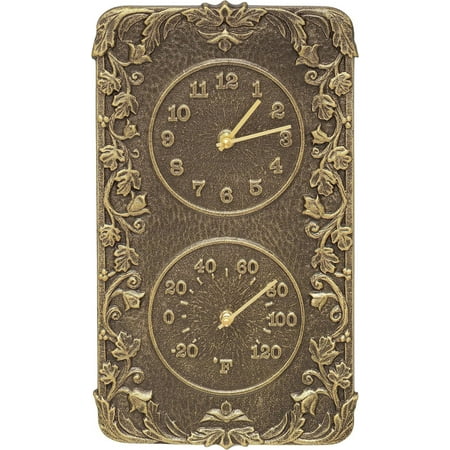 Products 1957 Acanthus Combo Clock, French Bronze