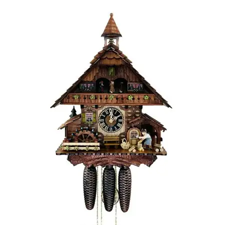 River City Clocks Eight Day Musical Cuckoo Clock Cottage