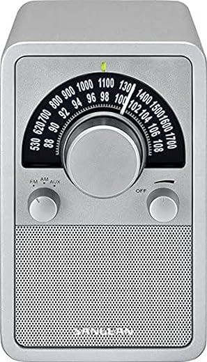 Sangean WR-15SR AM/FM Table Top Wooden Radio (Silver)