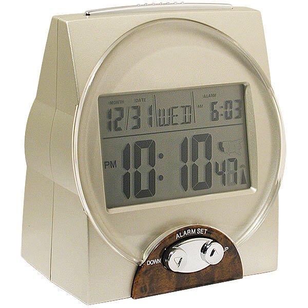 Self Setting Atomic Talking Calendar Clock w/ Time, Date and Alarm for the Blind