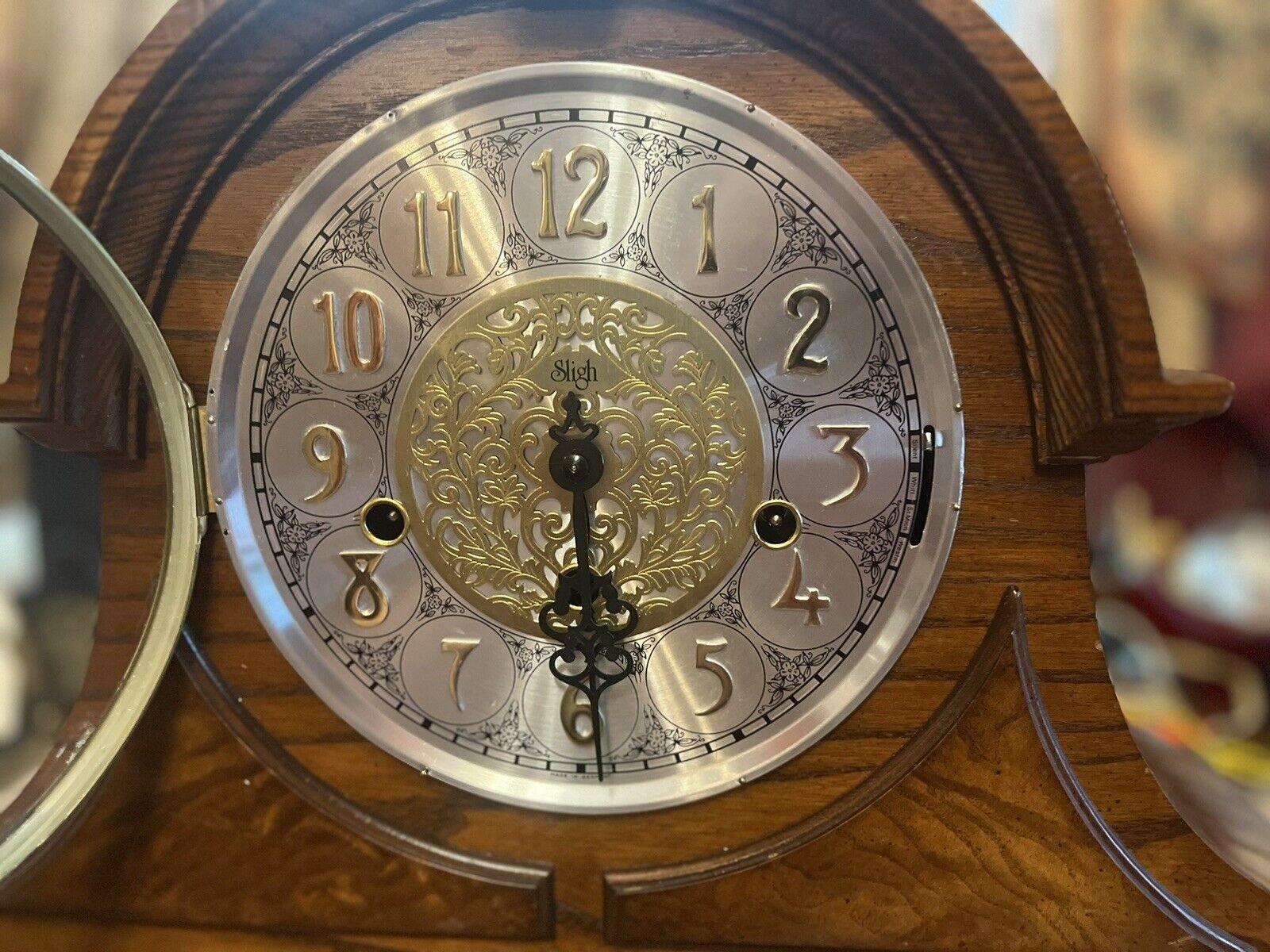 Sligh "Stanton Mantle Clock 0518-1-AB READ