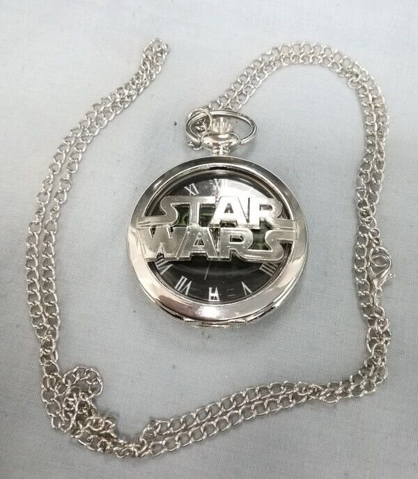 Star Wars Fob Silver Watch Pendant Steam Punk Space Opera Darth Vader Movies USA