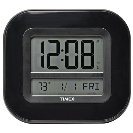 Timex 75322T Atomic Clock with Date, Day of Week and Indoor Temperature