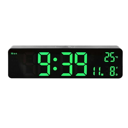 Wanyng 10 Inch Digital Wall Clocks USB Powered Digital Alarm Clock with Large Numbers Battery Backup Memory Desk Clock for Living Room Bedroom Kitchen Office Decor