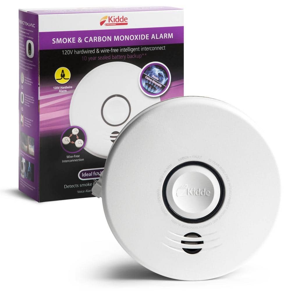 10 Year Worry-Free Hardwired Combination Smoke and Carbon Monoxide Detector with Wire-Free...
