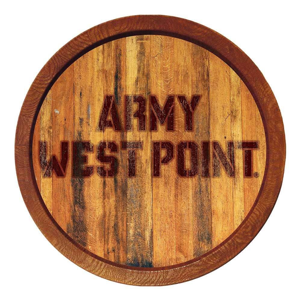 20 in. Army Black Knights Branded "Faux" Barrel Plastic Decorative Sign