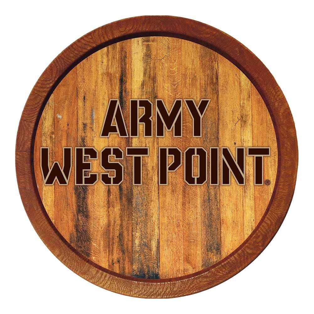 20 in. Army Black Knights "Faux" Barrel Plastic Decorative Sign
