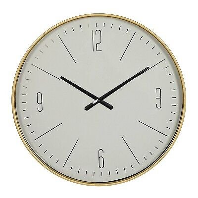 20"x20" Contemporary Glass Wall Clock Gold - Olivia & May