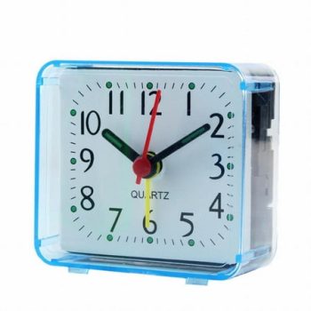 Bedside Small Alarm Clock Quartz Battery Operated Wake Up With Beeping Sound