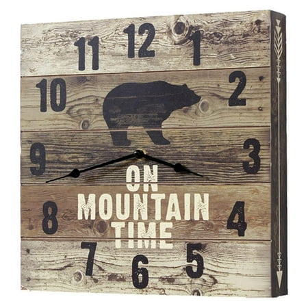 Black Forest Décor Bear Mountain Time Wall Clock – Black Bear Clock