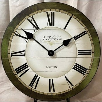 Carolina Green Wall Clock | Beautiful Color, Silent Mechanism, Made in USA