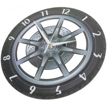 Car Wheel Clock Creative Wall Clock Home Decor Modern Living Room Mute Clock