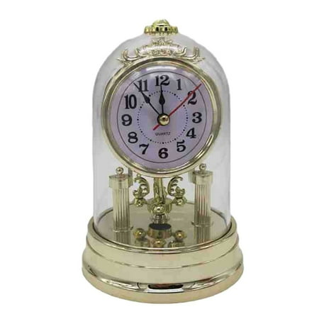 Classic Vintage Clock European Style Desk Antique Clock with Pendulum and Chime