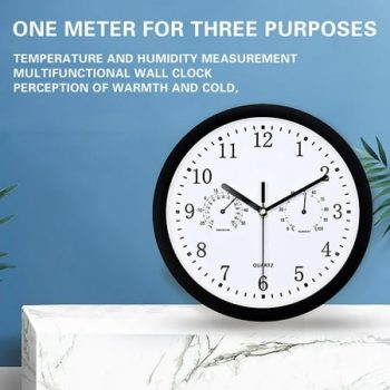 Gyedtr Wall Clock, Large Wall Clocks Battery Operated, Big Silent Non-Ticking Analog Clock Decorative for Living Room, Office, Kitchen, Outdoor,Classroom, Bedroom, Bathroom, School