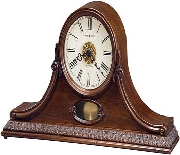 Howard Miller Andrea Mantel Clock 635-144 – Hampton Cherry Home Decor with Quartz, Dual-Chime Movement